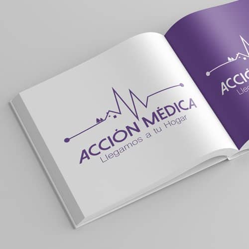 Diseño de logotipo para empresa Acción Médica