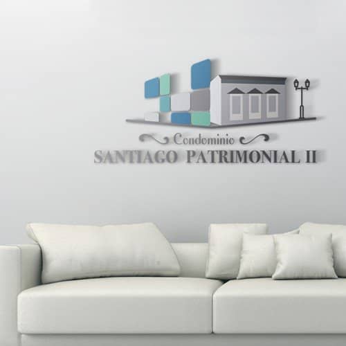 Diseño de logotipo para empresa Condominio Santiago Patrimonial