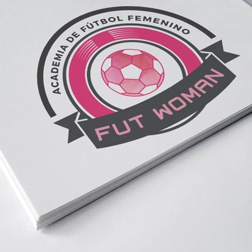 Diseño de logotipo para empresa Fut Woman