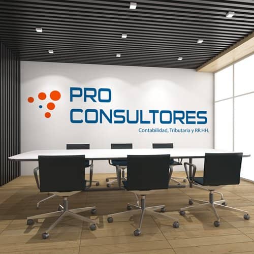 Diseño de logotipo para empresa Pro Consultores